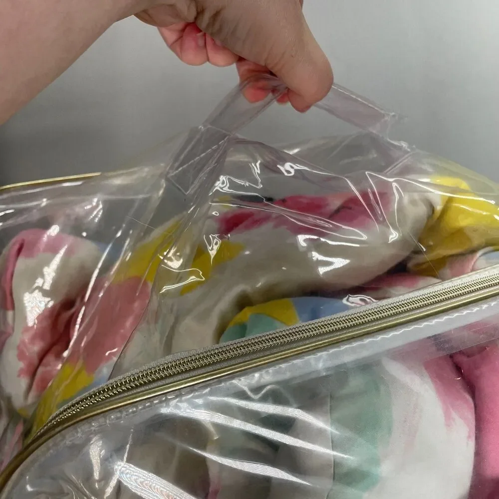 Kate Spade Paintball Floral Full-Queen Comforter Colorful Watercolor Pink Blue